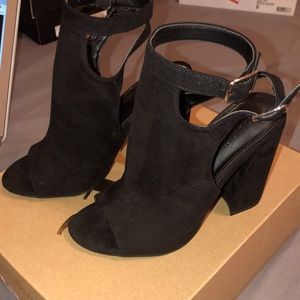 Black Suede Charlotte Russe Heels